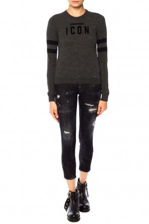 Sweter z aplikacją z logo, zdjęcie 2 Sweter z aplikacją z logo od Dsquared2